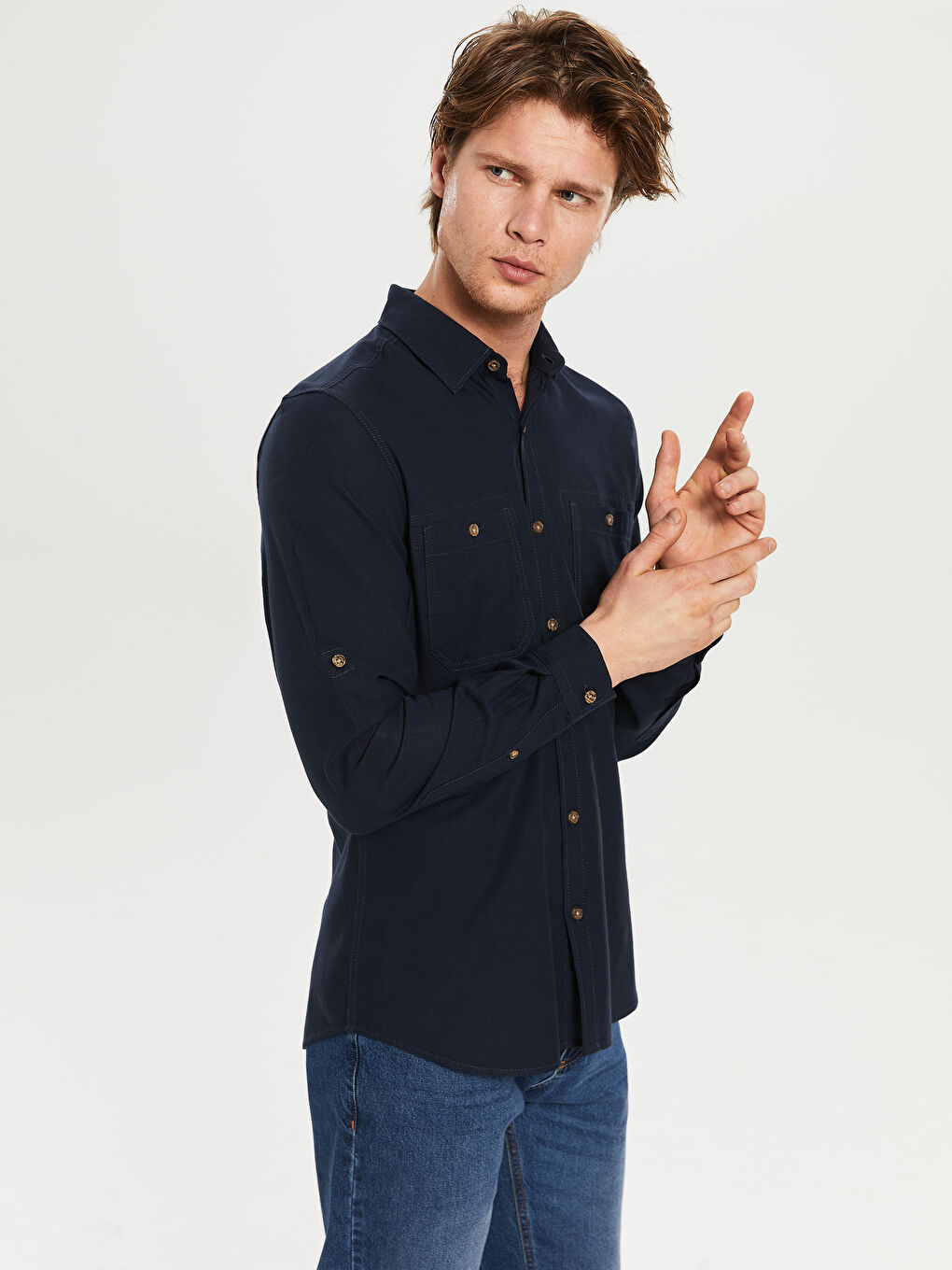 Man INDIGO Shirt-1