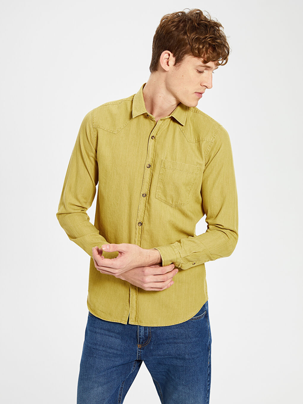 Hardal Sarı Gömlek-2