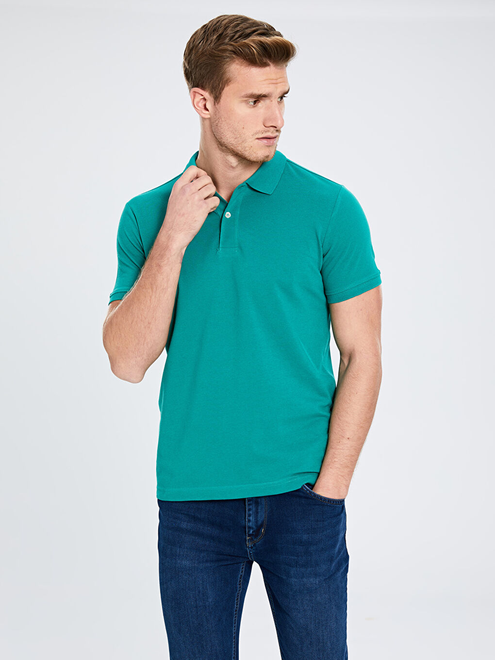 Мужчины Зелёный Футболка