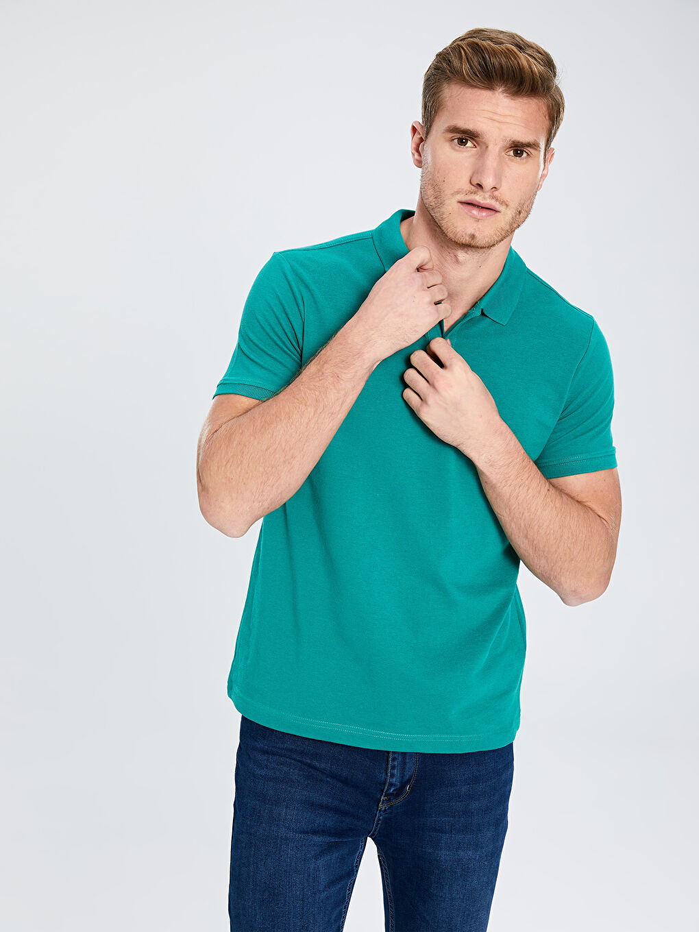 Мужчины Зелёный Футболка-2