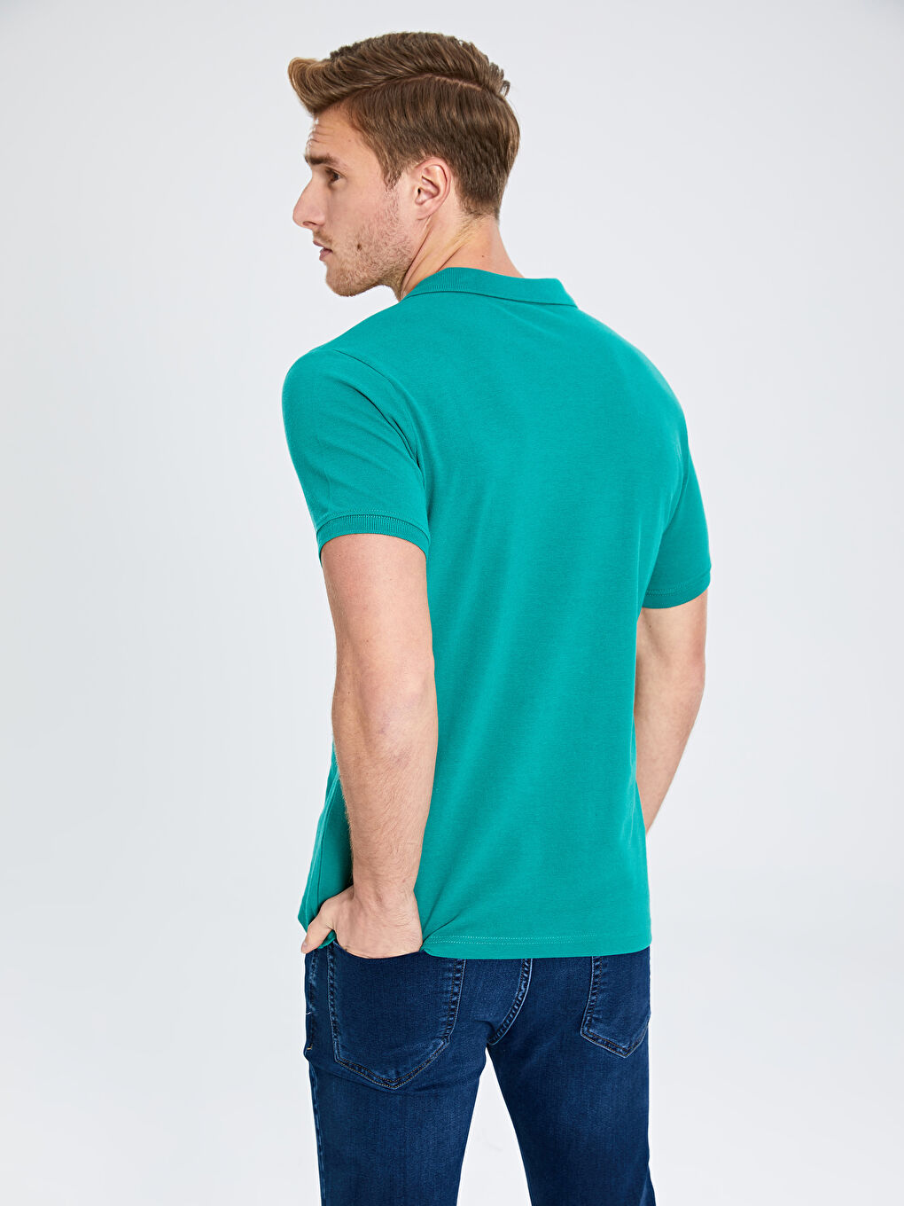 Мужчины Зелёный Футболка-3