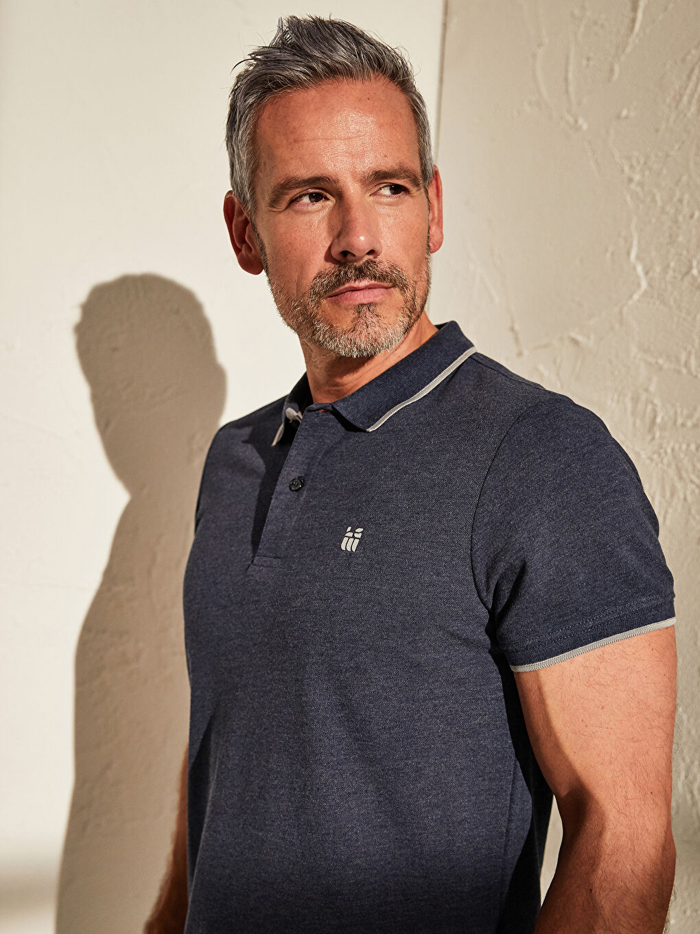 Футболка с воротником поло, базовая, с коротким рукавом, из ткани пике-2