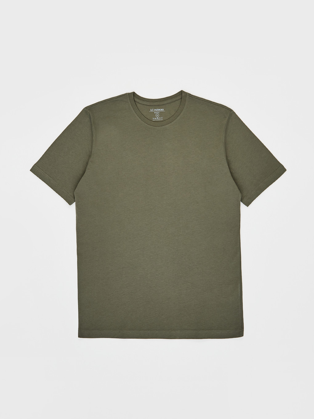 Crew Neck Basic Combed Cotton T-shirt-1