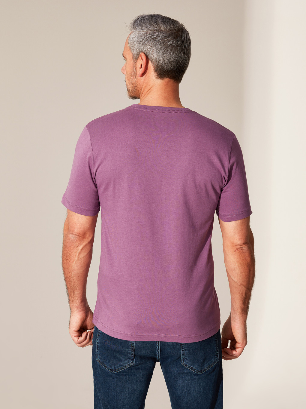 Crew Neck Basic Combed Cotton T-shirt-3