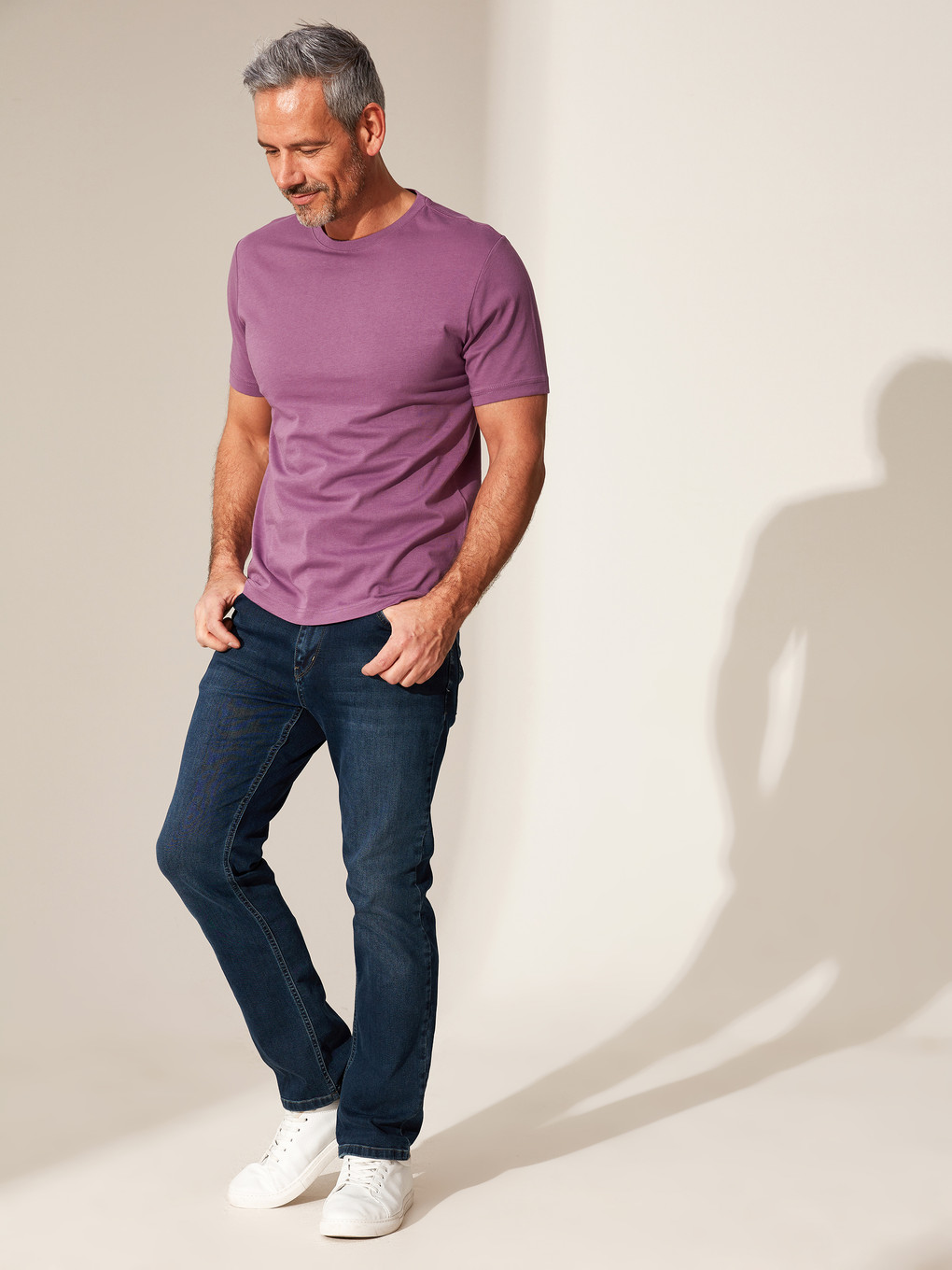 Crew Neck Basic Combed Cotton T-shirt-4