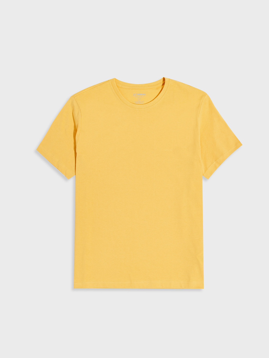 Rundhalsausschnitt Basic T-shirt Aus Gekämmter Baumwolle