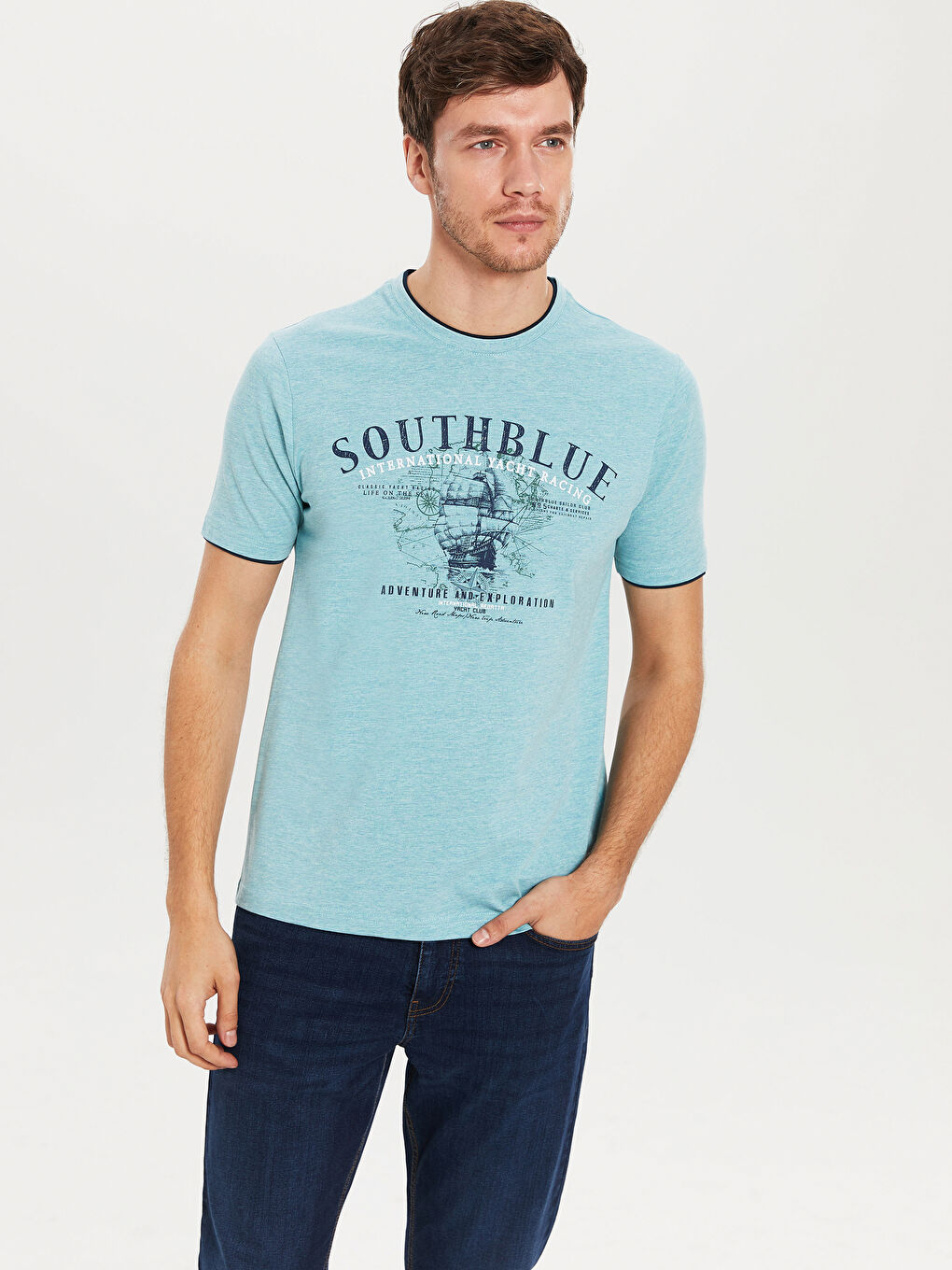Short Sleeve Combed Cotton Men's T-Shirt