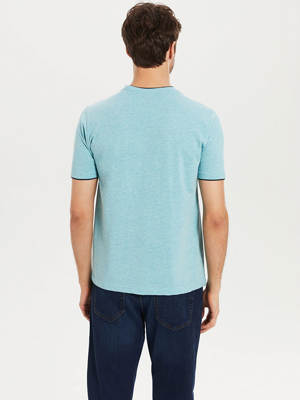 Short Sleeve Combed Cotton Men's T-Shirt-2