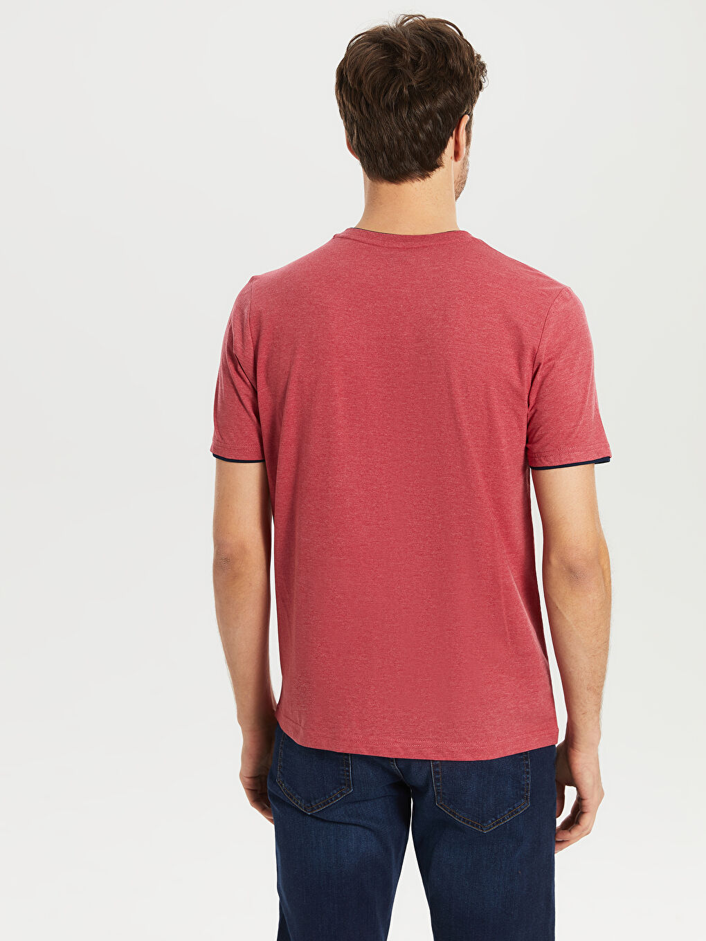 Short Sleeve Combed Cotton Men's T-Shirt-3