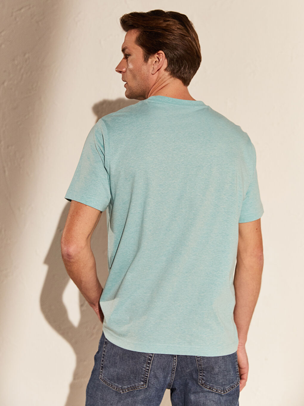 LCWAIKIKI Classic Man GREEN T-Shirt -0S1803Z8-DLU