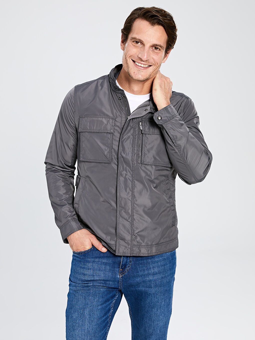 Geacă GRI Bărbat-1