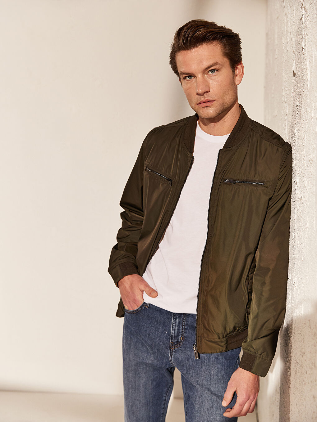 LCWAIKIKI Classic Mann KHAKI Mantel -0S2025Z8-CRR