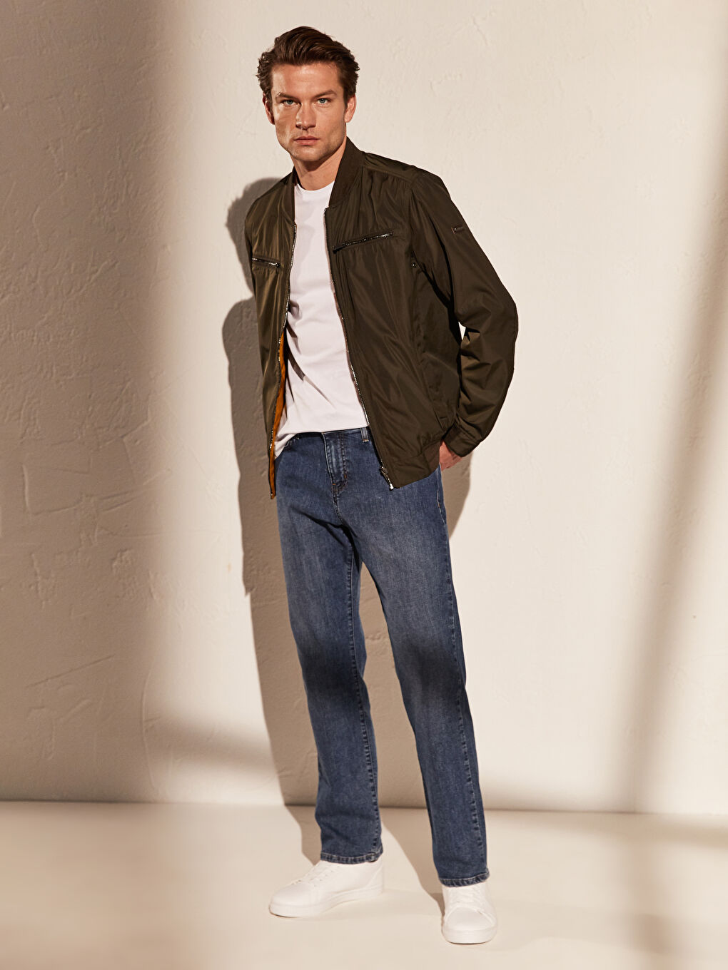 LCWAIKIKI Classic Mann KHAKI Mantel -0S2025Z8-CRR