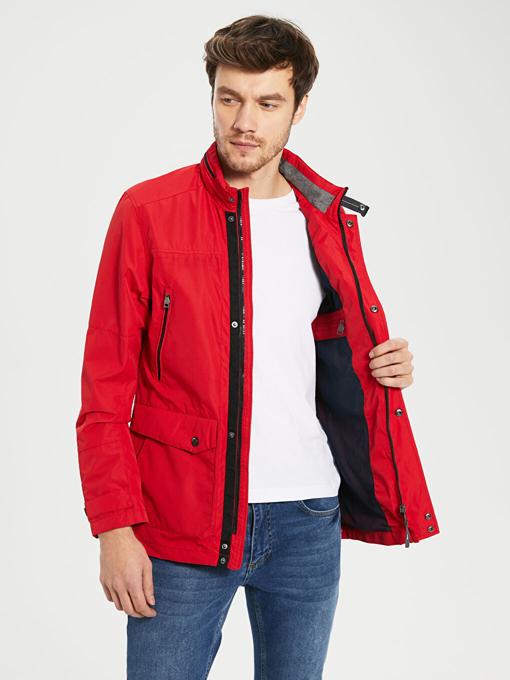 Man RED Coat-1