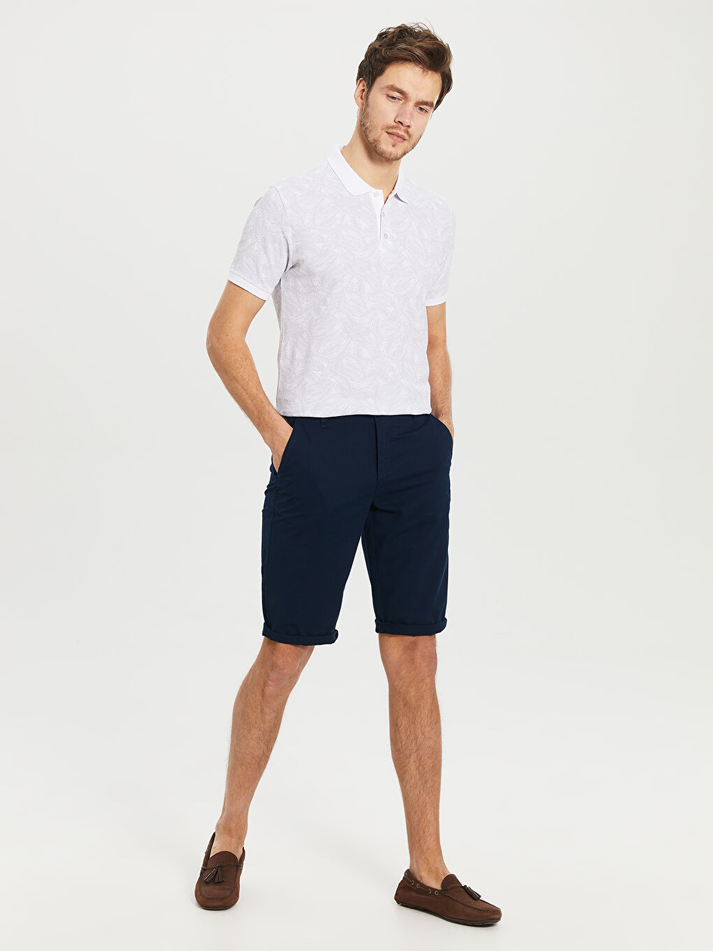 Regular Fit Bermuda Shorts-1