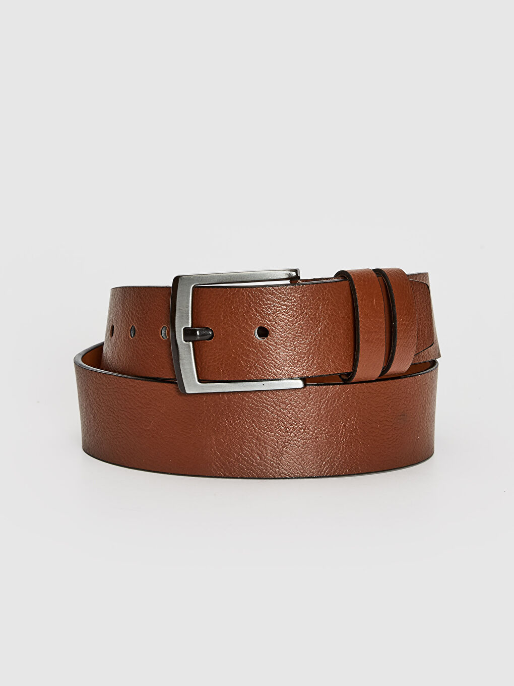 Kahverengi Deri Görünümlü Kemer