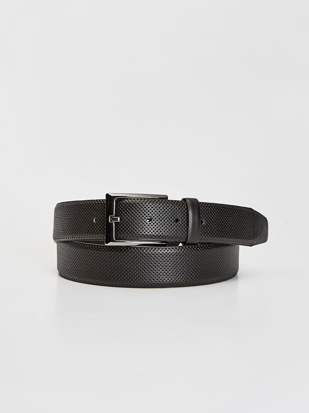 Siyah Deri Görünümlü Kemer