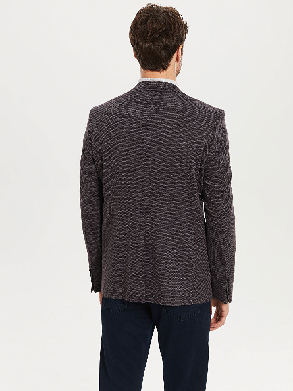 Bordo Erkek Blazer Ceket-2