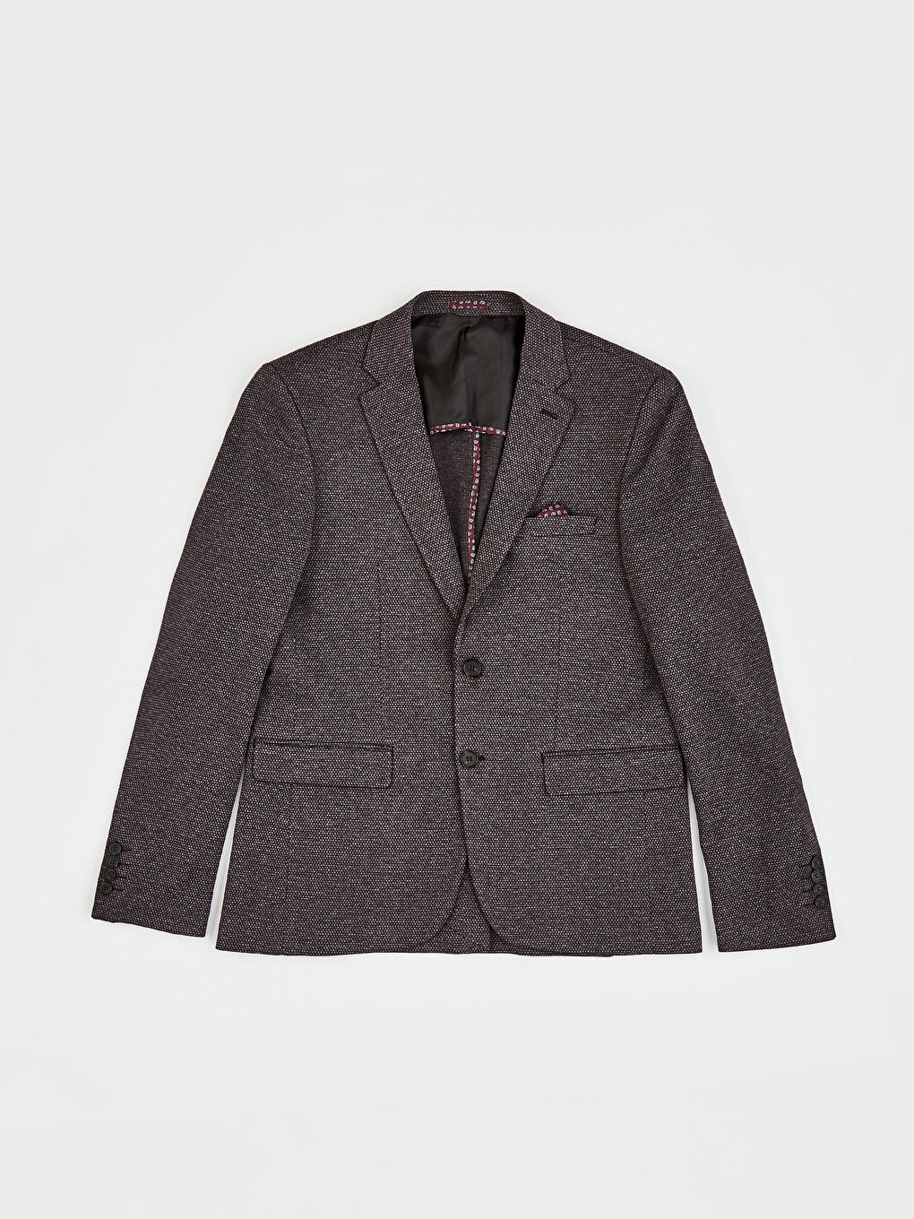 Bordo Erkek Blazer Ceket-1