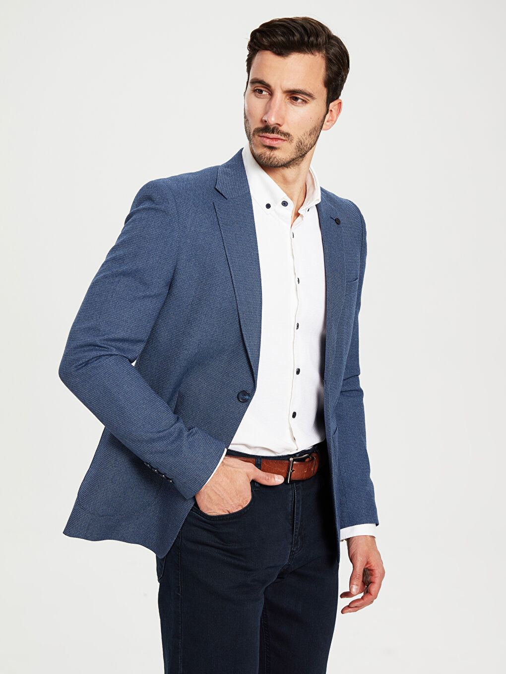 İndigo Erkek Blazer Ceket-1