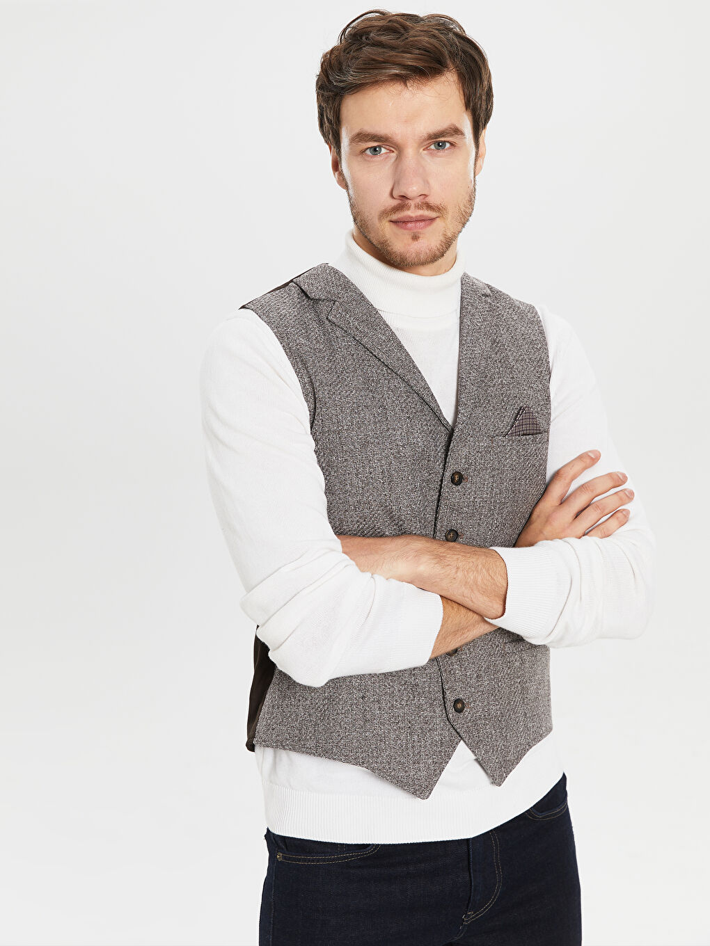 Slim Fit Men's Classic Vest-2