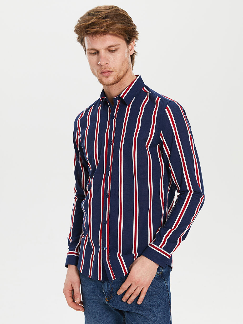 XSIDE Man NAVY Shirt -0S2486Z8-LGS