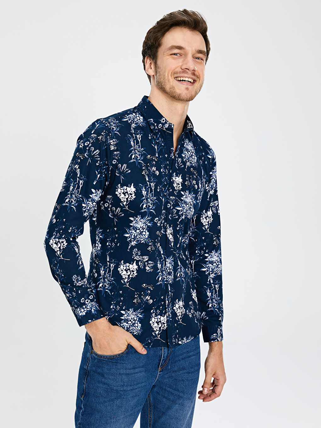 Man INDIGO Shirt-1