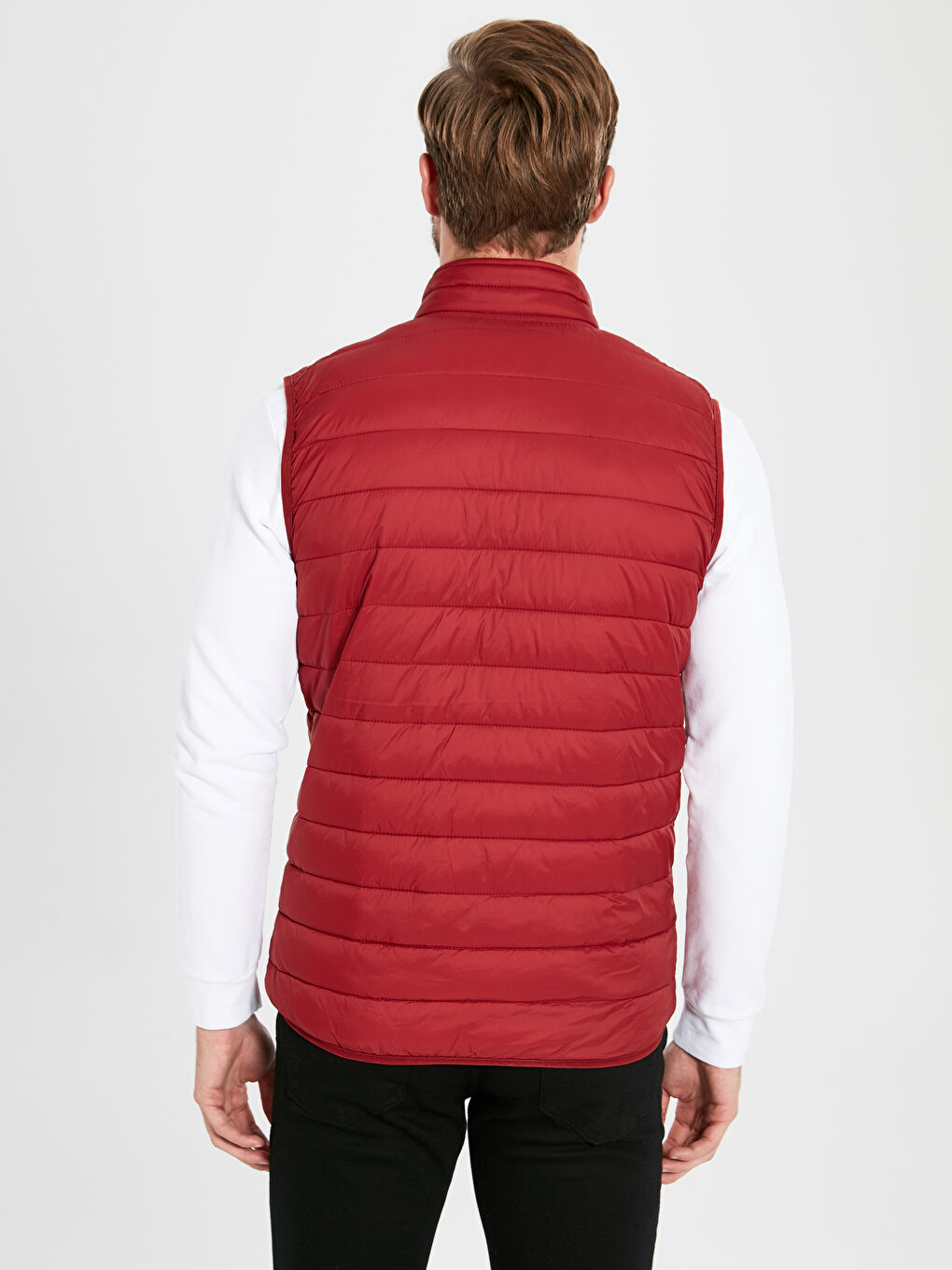 Мужчины Красный Жилет-3