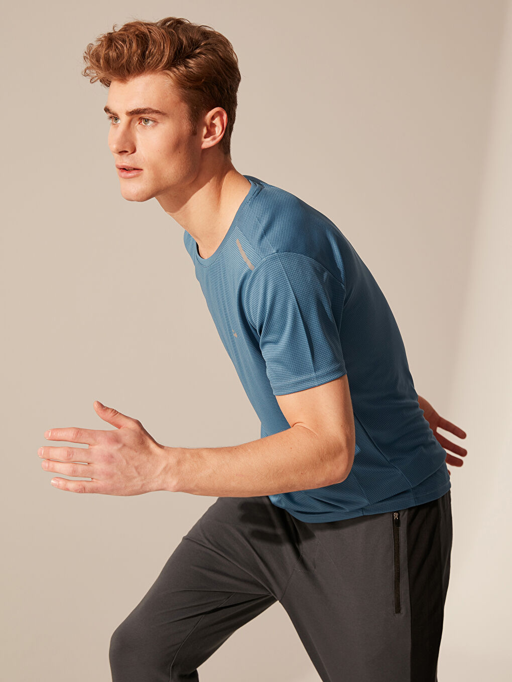 Crew Neck Active Sport T-Shirt-1