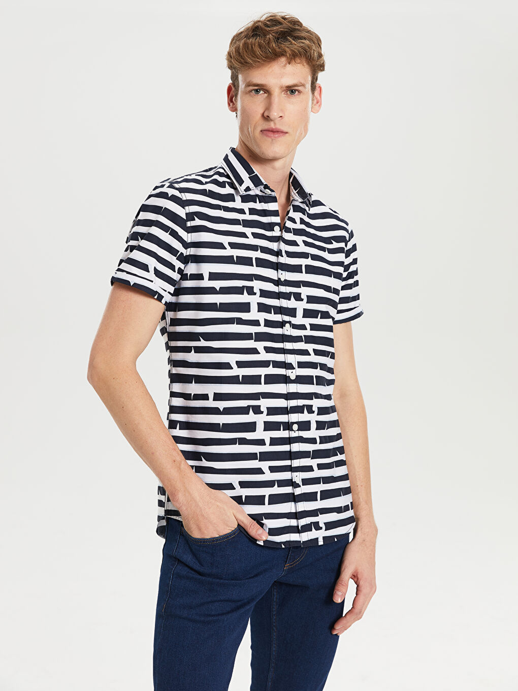 Man NAVY Shirt -0S2640Z8-LGS