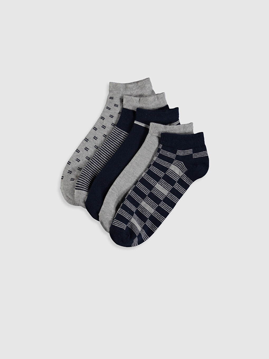 Chaussettes d'entraînement à motifs pour Hommes Lot de 5 pièces