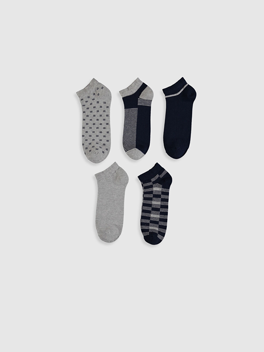 Chaussettes d'entraînement à motifs pour Hommes Lot de 5 pièces-1