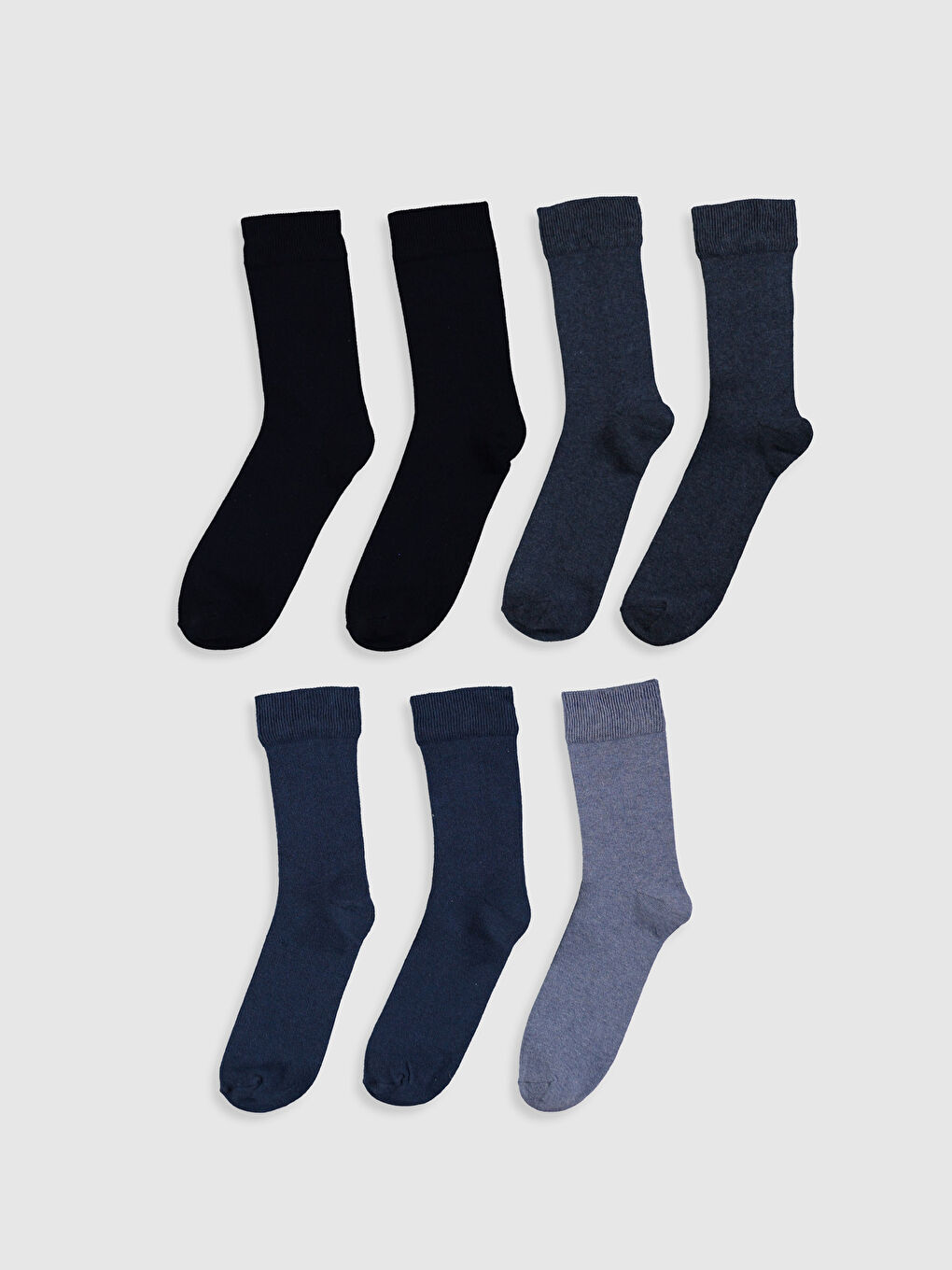 Lacivert Erkek Soket Çorap 7'li-1
