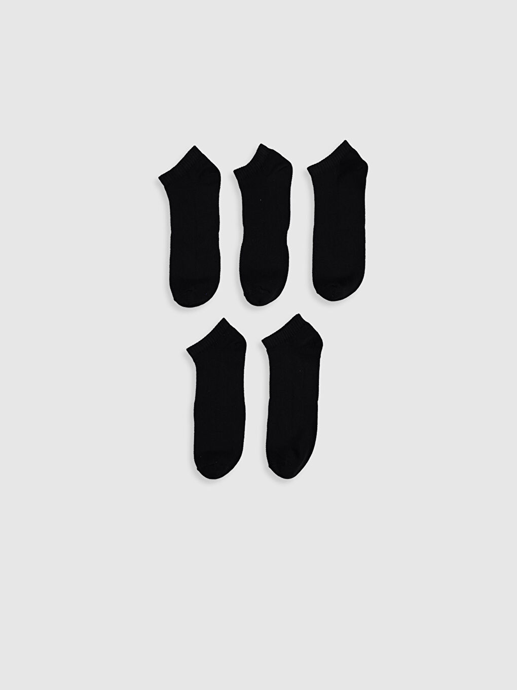 Siyah Erkek Patik Çorap 5'li-1