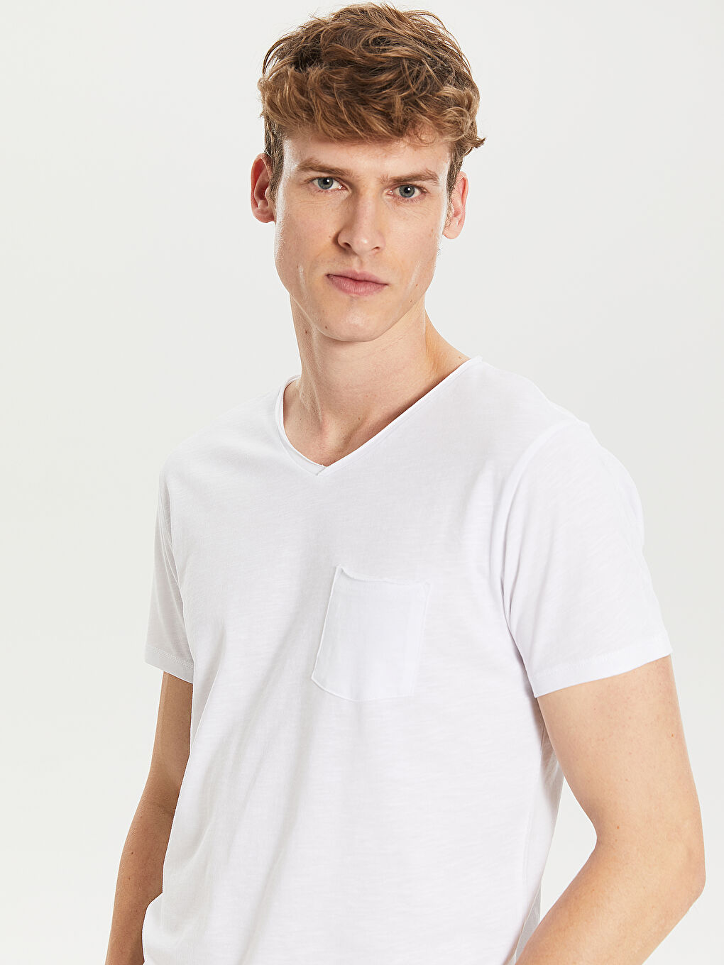 Футболка из чесаного хлопка для мужчин-1