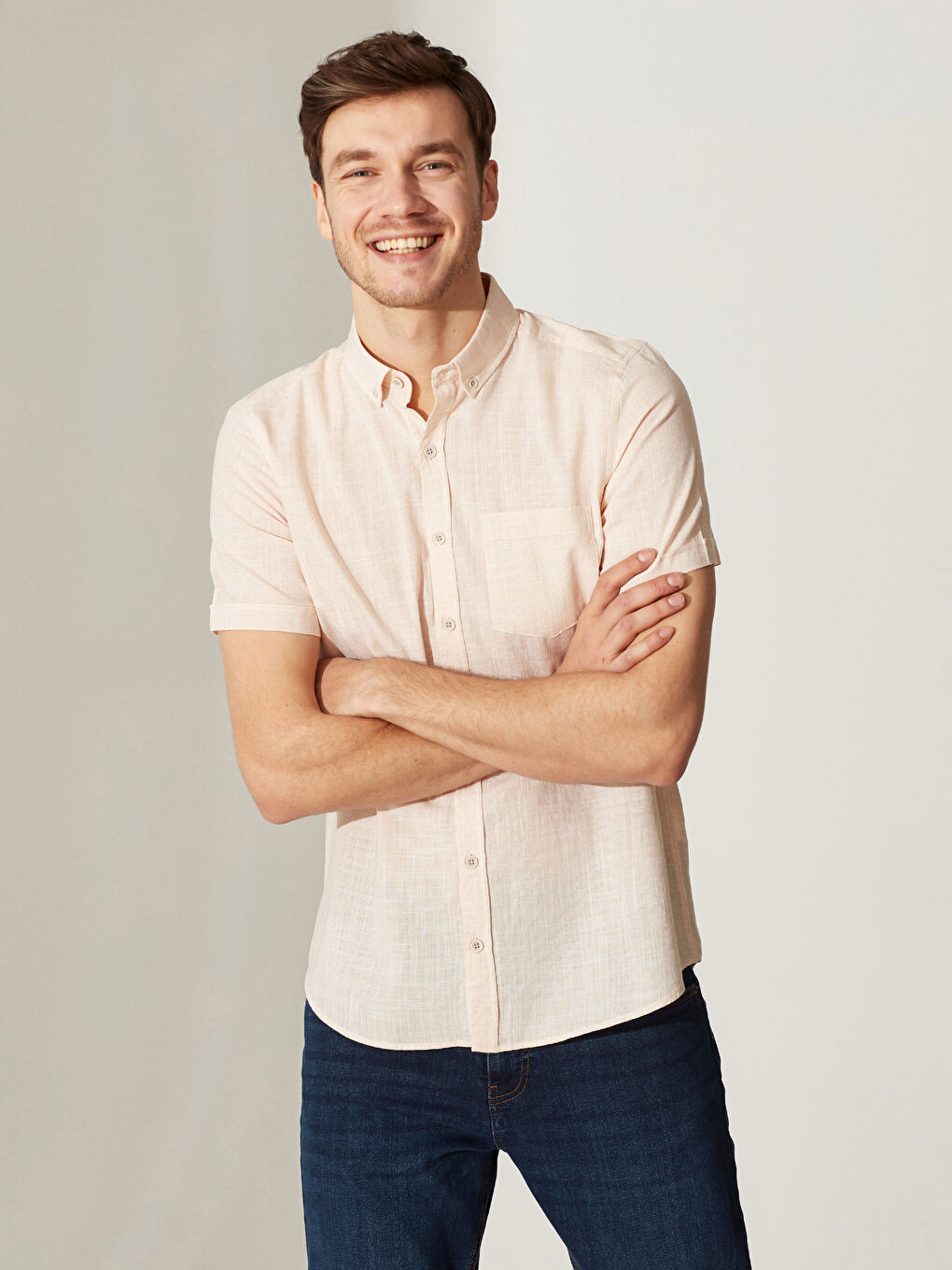 قميص أصفر رجل-1