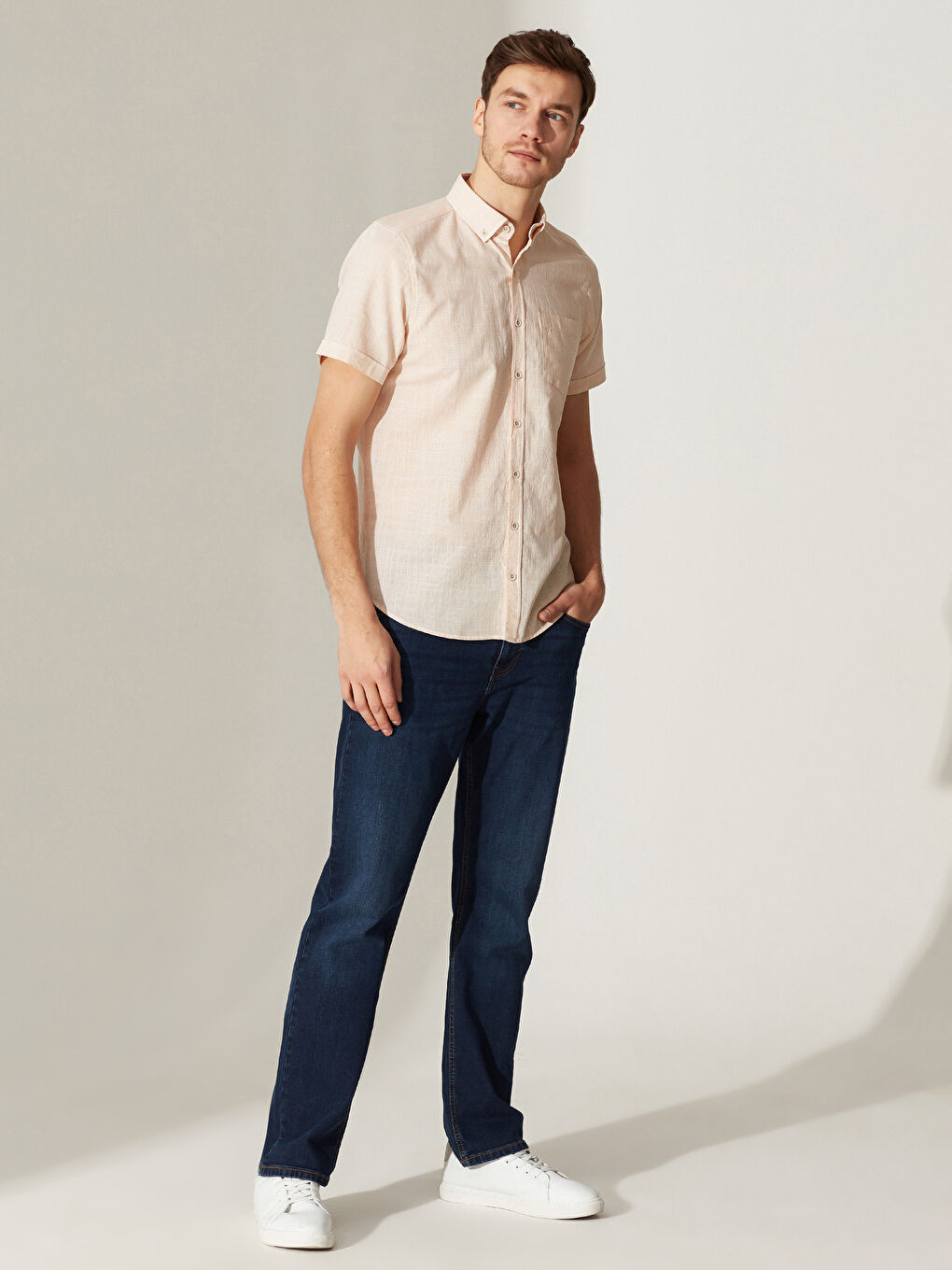 قميص أصفر رجل-3