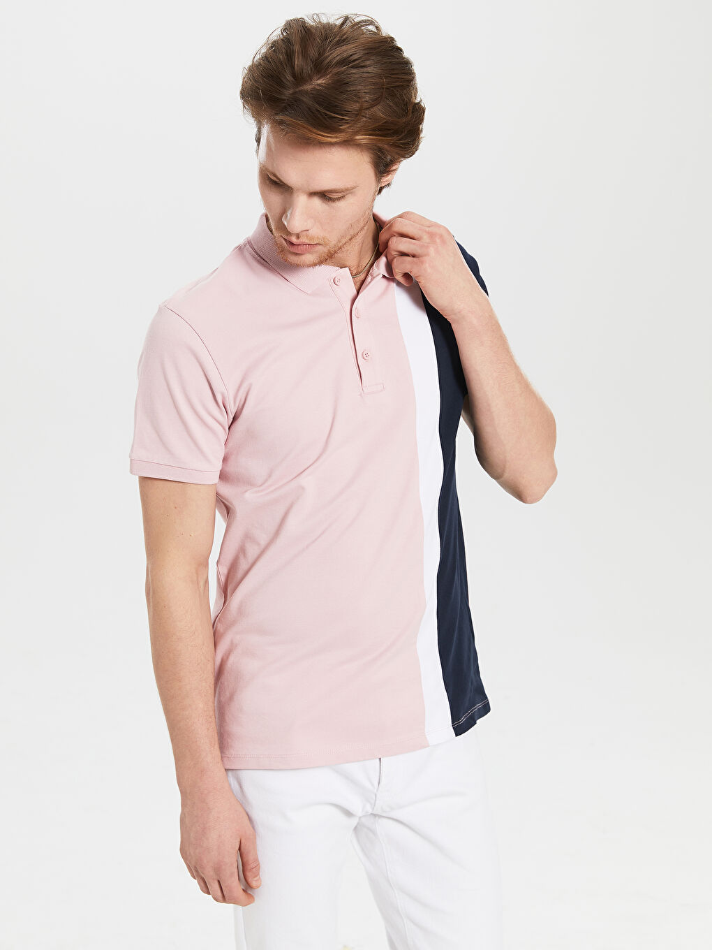 Pembe Pike Erkek Tişört-2