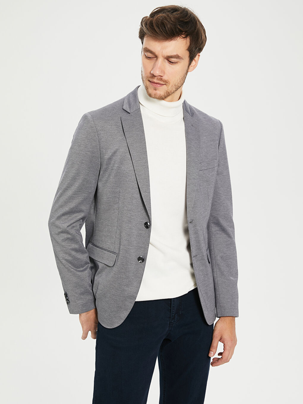 Gri Erkek Blazer Ceket