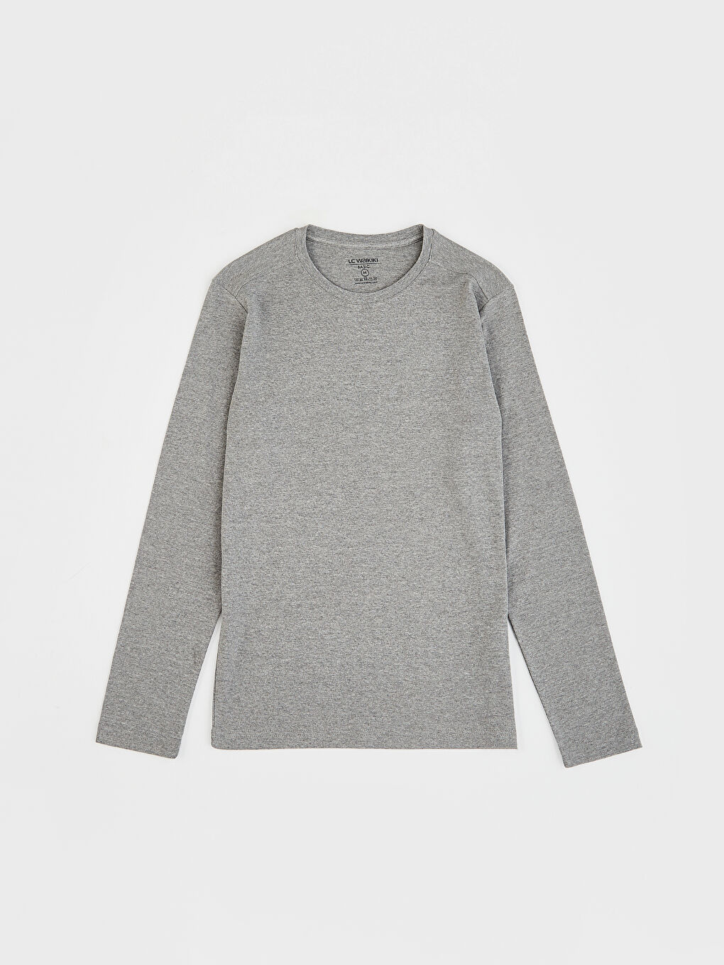 Gri Penye Erkek Tişört-1