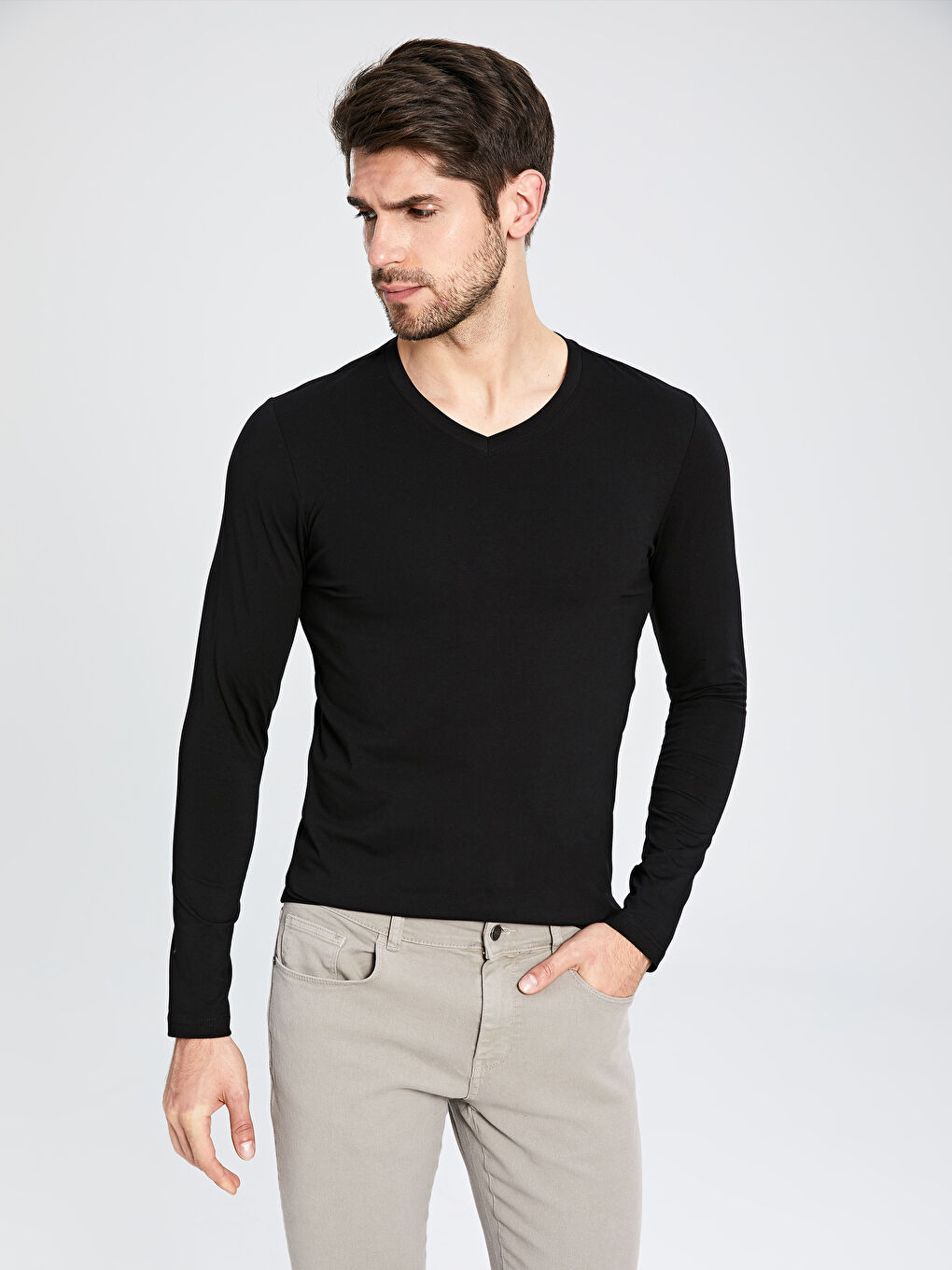 Мужчины Черный футболка-2