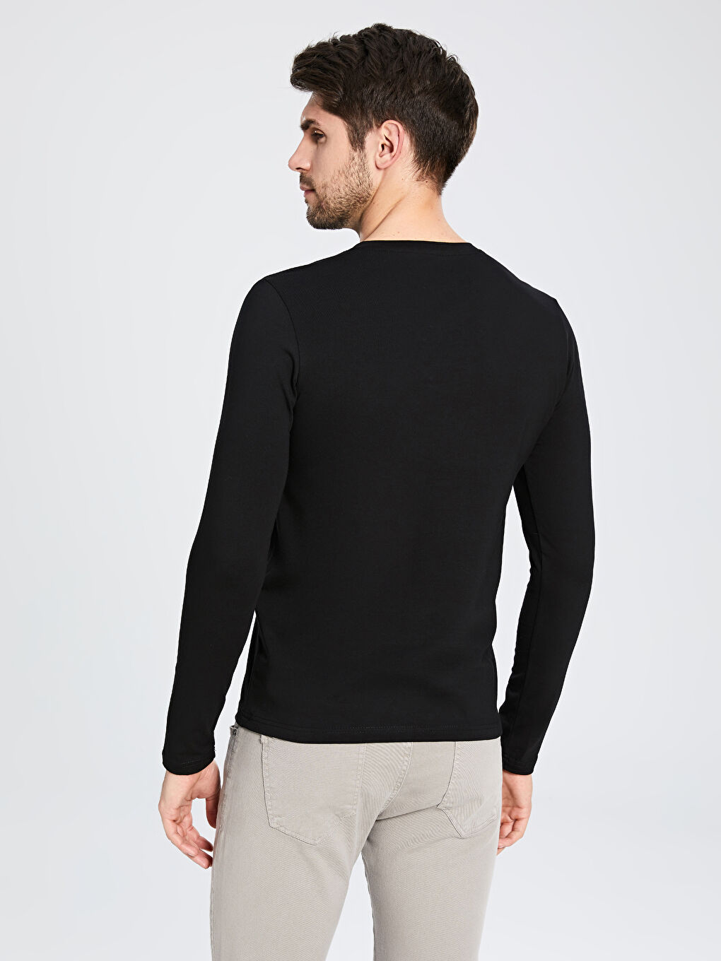 Мужчины Черный футболка-3