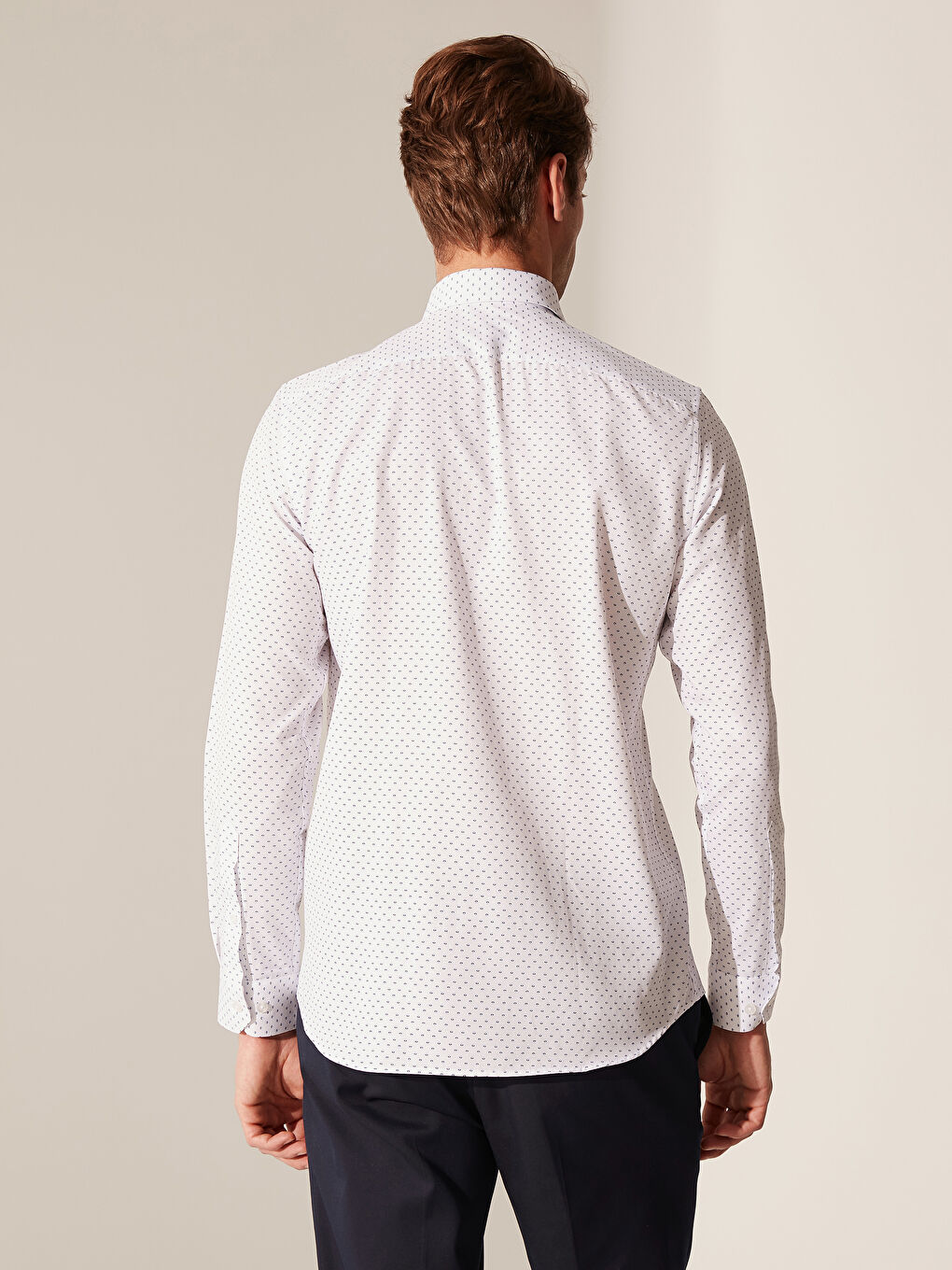 Beyaz Oxford Erkek Gömlek-2