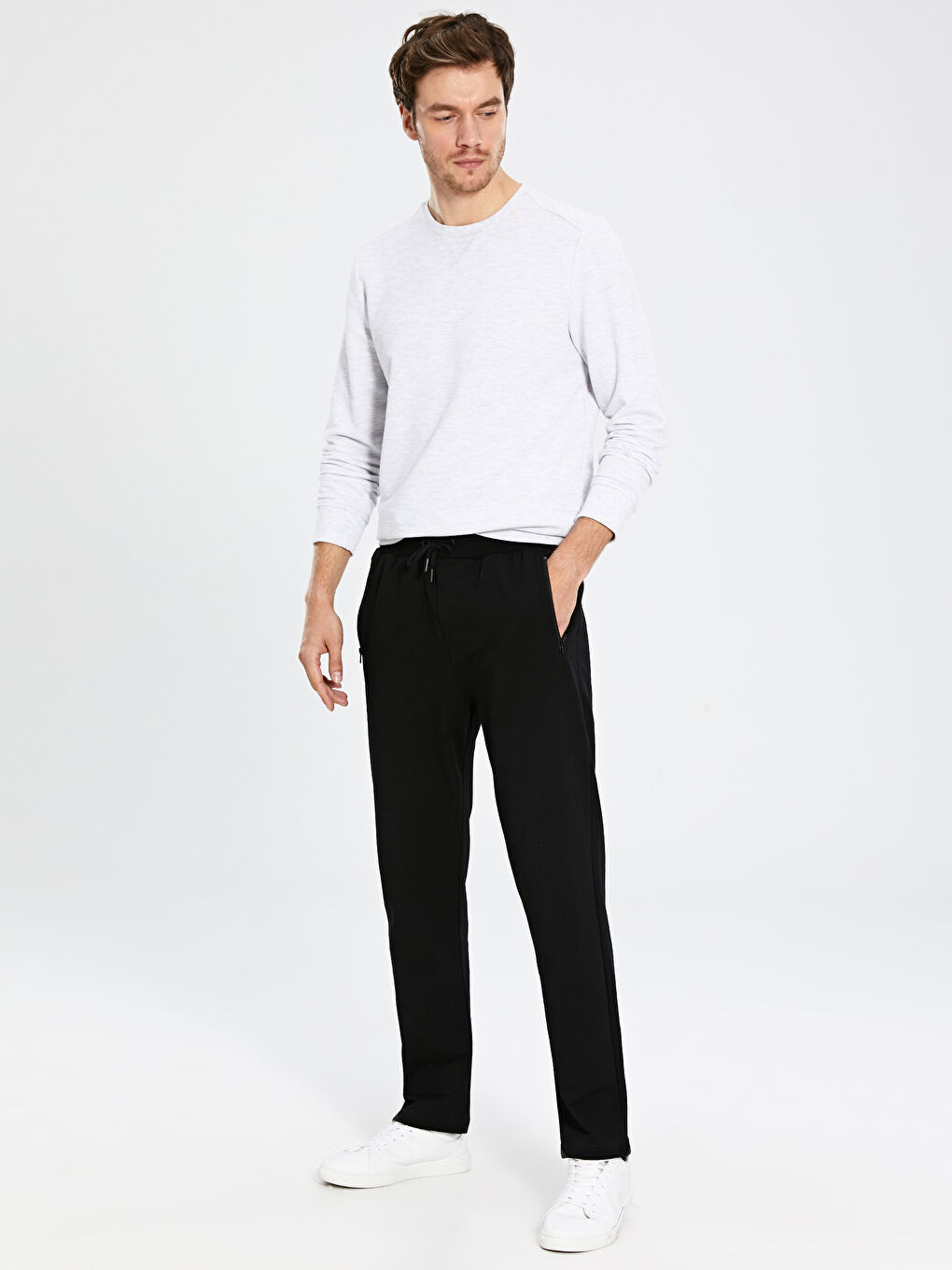 Man BLACK Sweatpants-1