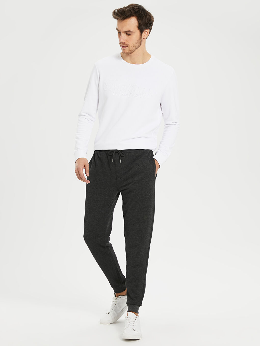 Antrasit Erkek Eşofman Altı-2