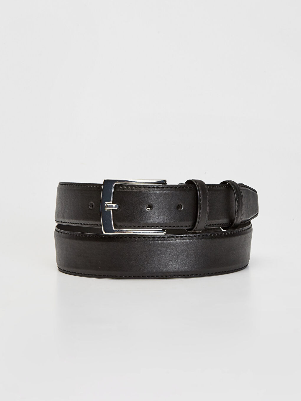 Siyah Deri Görünümlü Kemer