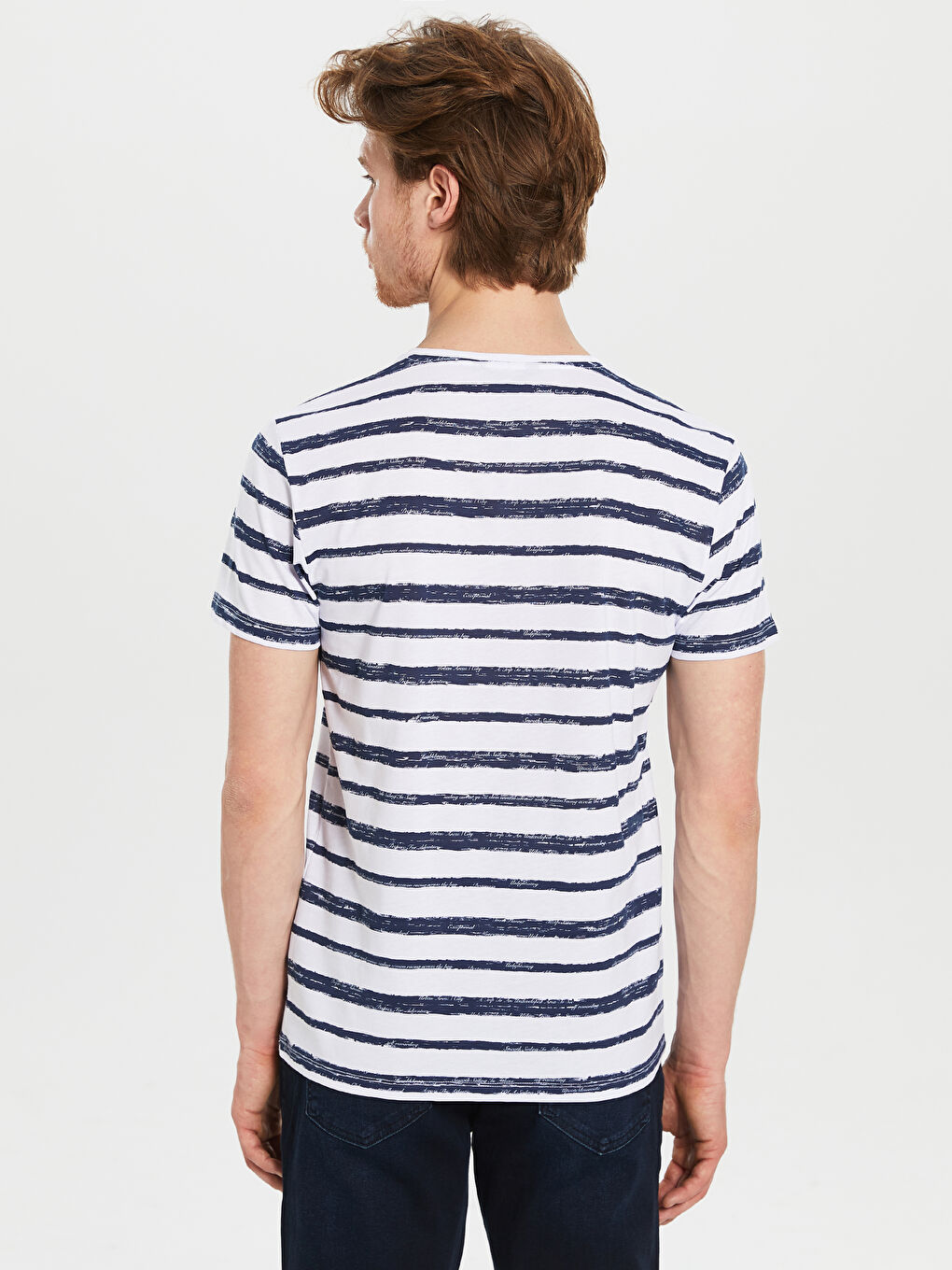 Футболка из чесаного хлопка для мужчин-2