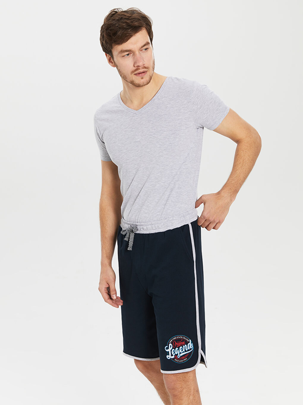 K.Lacivert Pijama Alt-2