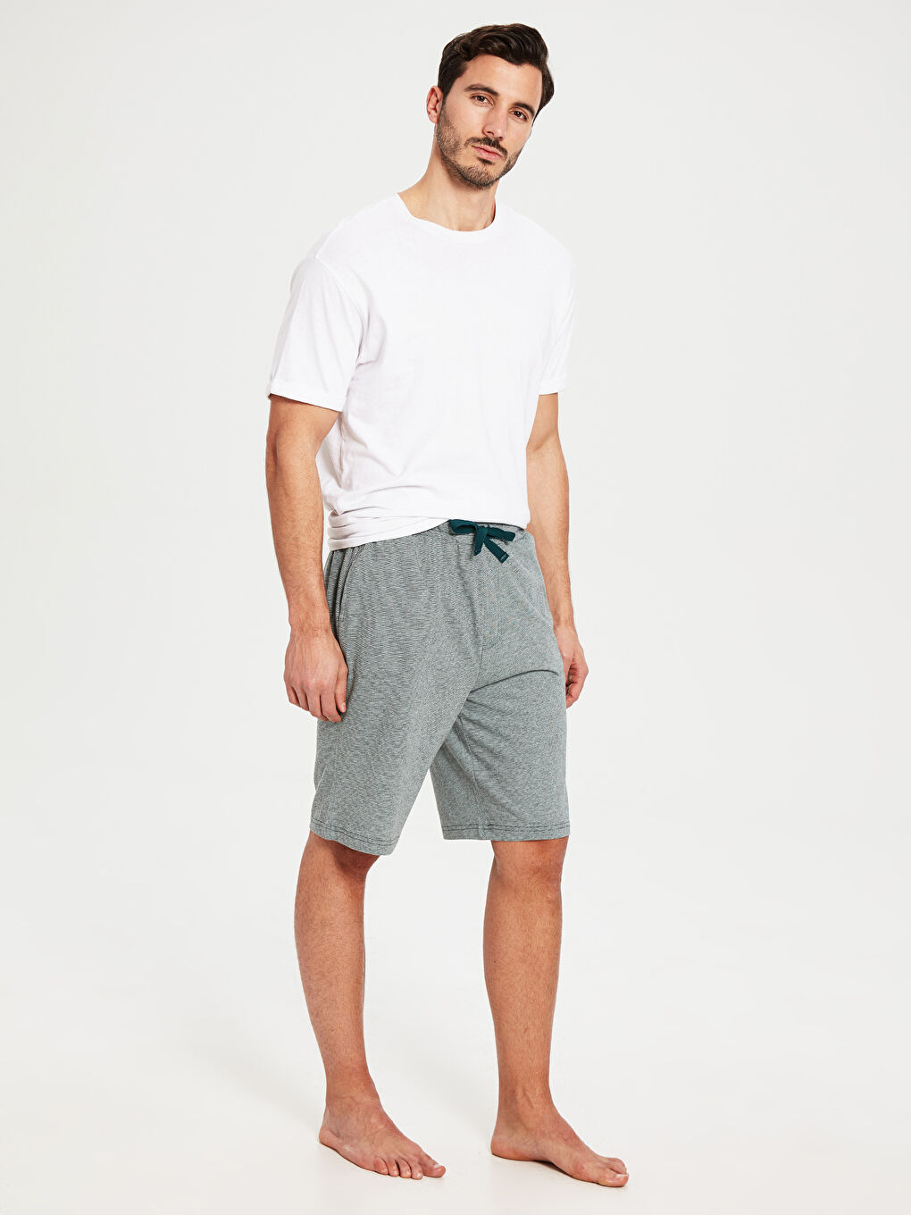 Мужские пижамные брюки стандартного кроя-1