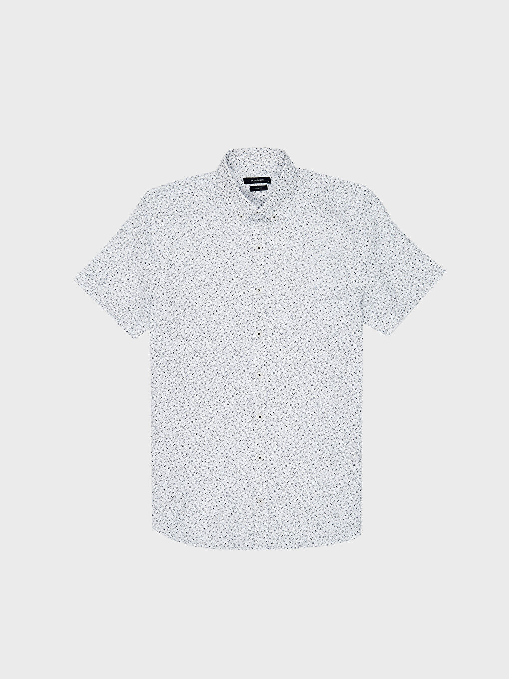 Beyaz Poplin Erkek Gömlek-1